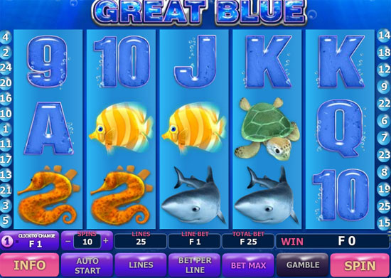 Игровой автомат Great Blue (Морские Просторы)