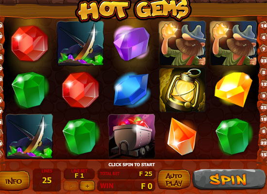 Игровой автомат Hot Gems (Горячие самоцветы)