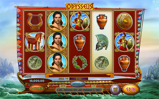 Интерфейс игрового автомата Odysseus
