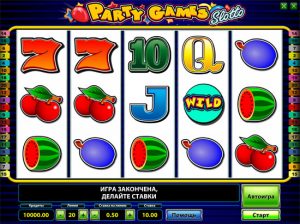Игровой автомат Party Games Slotto (Фруктово-ягодная вечеринка)