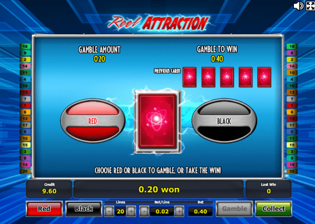 Риск игра симулятора Reel Attraction