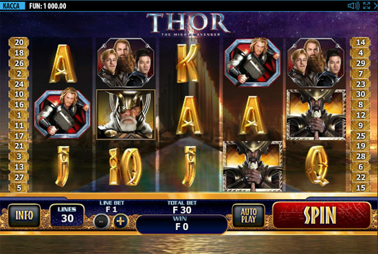 Игровой автомат Thor The Mighty Avenger (Тор)