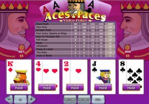 Игровой автомат Aces And Faces (Видеопокер Тузы и Карты Картинки)